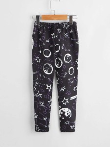 Toddler Girls Galaxy Print Leggings