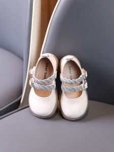 Toddler Girls Rhinestone Decor Flats