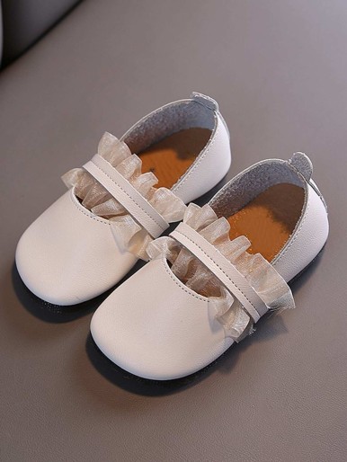 Toddler Girls Ruffle Trim Flats