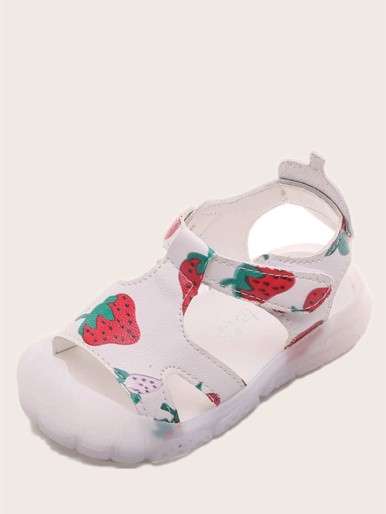Toddler Girls Strawberry Print Sandals