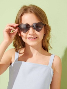 Toddler Kids Heart Shaped Lens Sunglasses