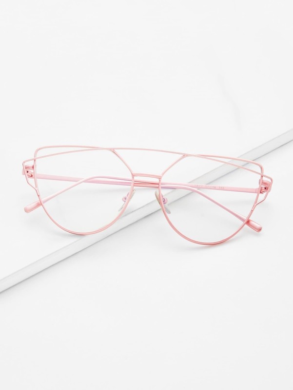 Top Bar Flat Lens Glasses