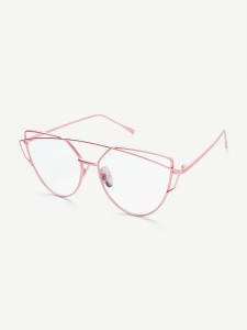 Top Bar Flat Lens Glasses