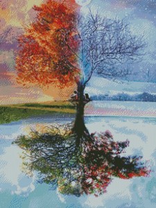 Tree Print DIY Diamond Painting Without Frame