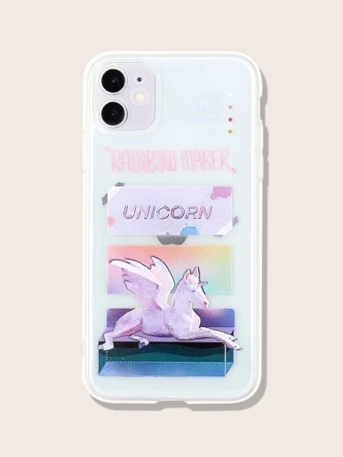 جراب Unicorn Clear Case متوافق مع iPhone