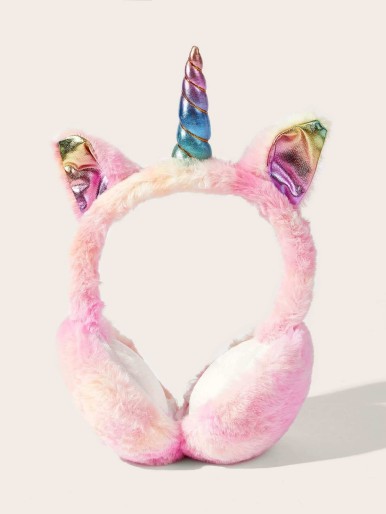 Unicorn Tie Dye Earmuffs