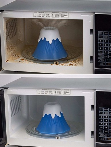 Volcanic Shape Microwave Cleaner 1pc