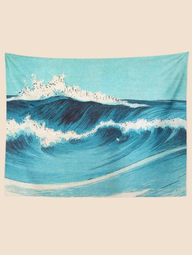 Wave Pattern Tapestry