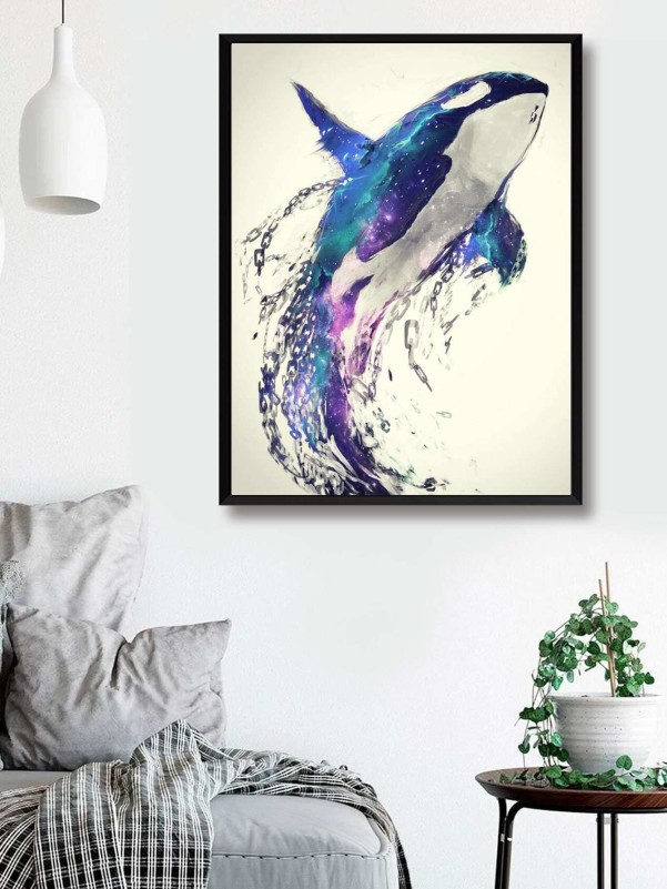 Whale Print DIY Diamond Painting Without Frame