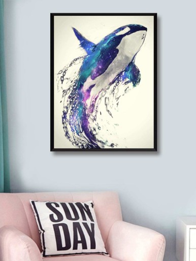 Whale Print DIY Diamond Painting Without Frame