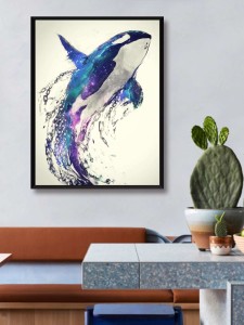 Whale Print DIY Diamond Painting Without Frame