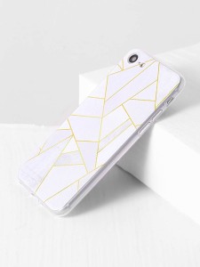 White Geometric Pattern iPhone 7 Case