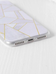 White Geometric Pattern iPhone 7 Case