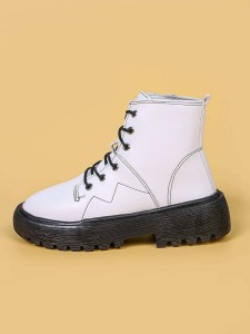 Lace-up Flatform Combat Boots