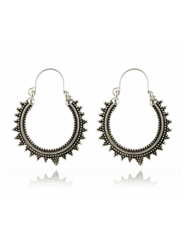 Zigzag Hoop Earrings 1pair