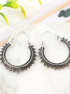 Zigzag Hoop Earrings 1pair