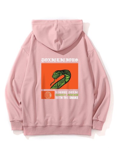 Snake print hoodie for youth