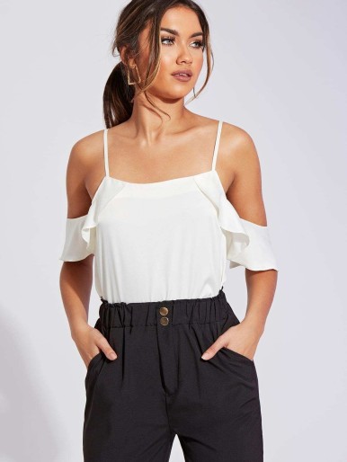 Cold Shoulder Vest Top