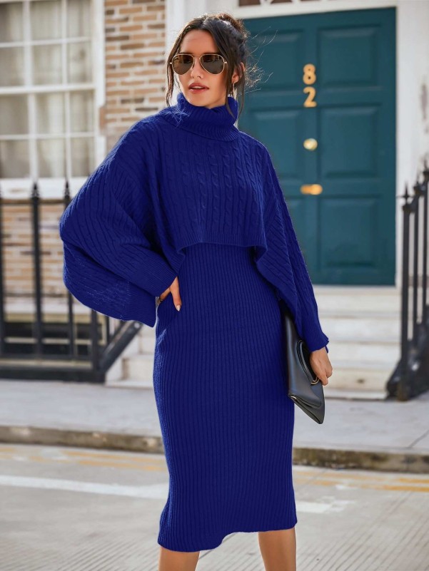 Knit Pullover Sweater and Cami Dress Set™ – Savvi-Nista