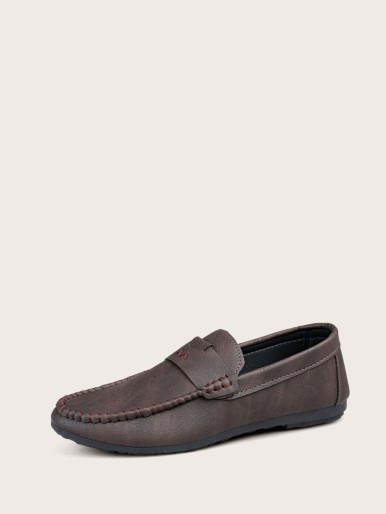 Men's formal shoes with a wide front strap