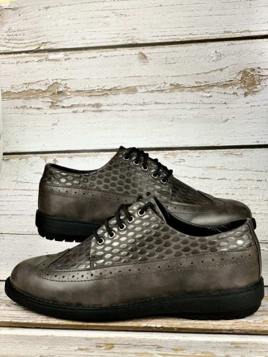 Men's shoes gray black sole