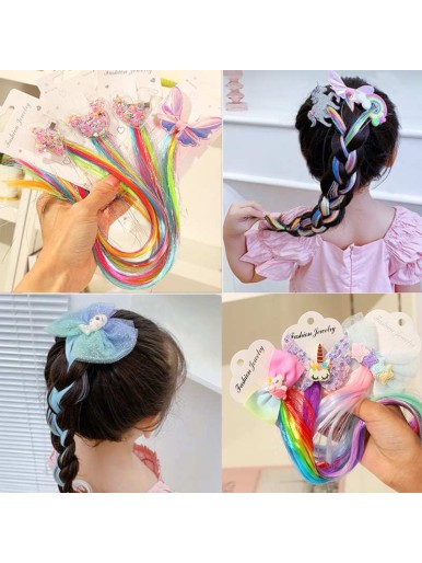 Children's Hair Accessories Color Bow Mickey Mouse Cartoon Hairpin Performance Headdress
