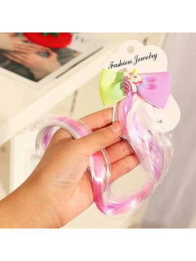 Children's Hair Accessories Color Bow Mickey Mouse Cartoon Hairpin Performance Headdress