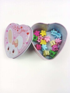 Cute Girl Baby Love Boxed Cartoon Hairpin