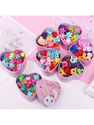 Cute Girl Baby Love Boxed Cartoon Hairpin