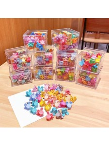 Children's Small Flower Clip Boxed Color Star Hair Accessories