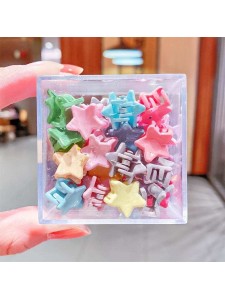 Children's Small Flower Clip Boxed Color Star Hair Accessories