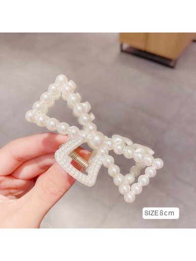 Korean Version Of The Pearl Clip 3-piece Geometric Shower Clip Hairpin