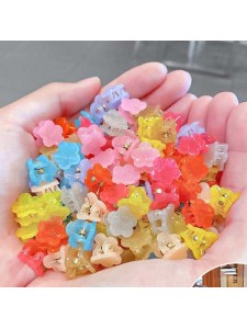 Children's Braided Hair Clip Jelly Color Hair Accessories