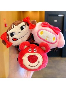 Cute Plush Doll Catch Clip Female Cartoon Animal Hairpin