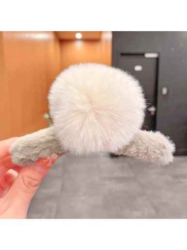 Cute Large Hair Ball Catching Clip Fashion Hair Accessories