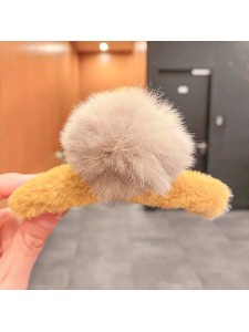 Cute Large Hair Ball Catching Clip Fashion Hair Accessories