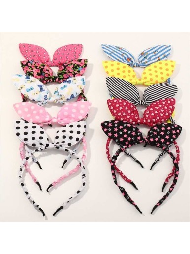 Candy Color Sequins Bow Hair Band Cartoon Cute