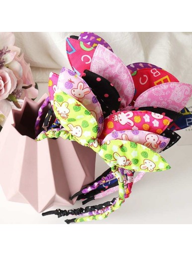 Candy Color Sequins Bow Hair Band Cartoon Cute