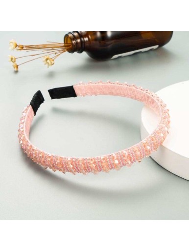 Korean Style Hair Band Thin Edge Handmade Crystal Headband Fashion