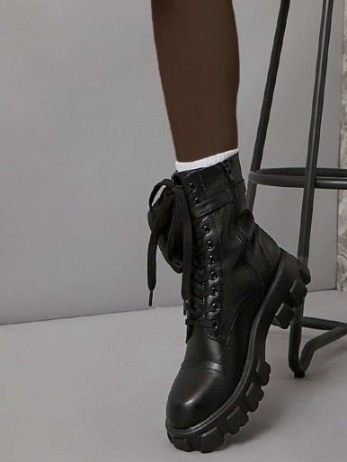 SHEIN black long leg Boots for Women