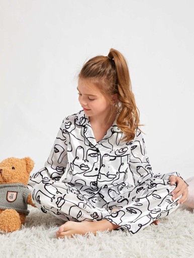 Casual Figuren Meisjes pyjama Voorpand