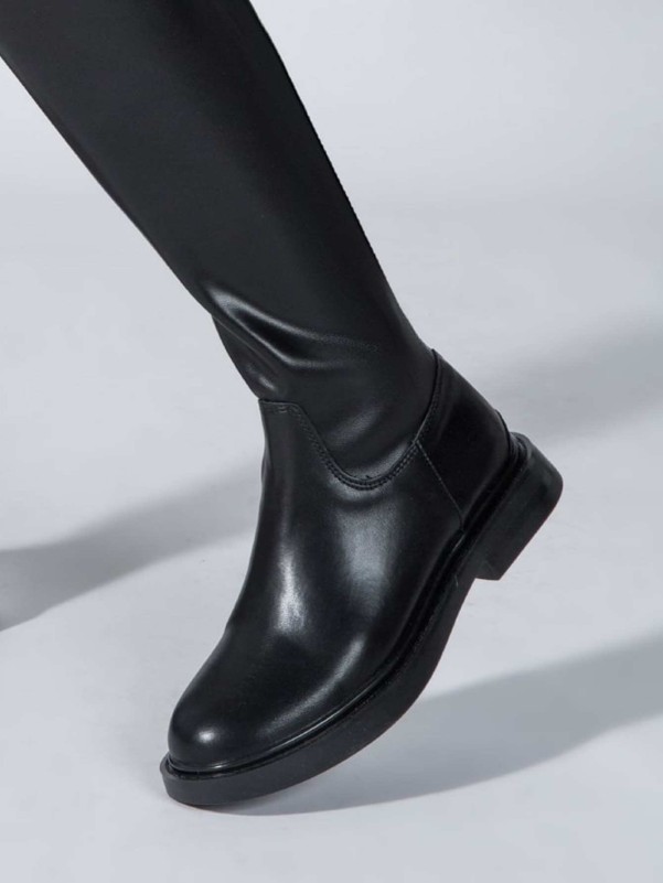 SHEIN black high Boots for Women