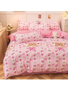 Duvet CoverSet pink flower Without Filler