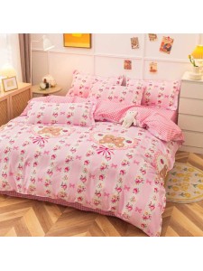 Duvet CoverSet pink flower Without Filler