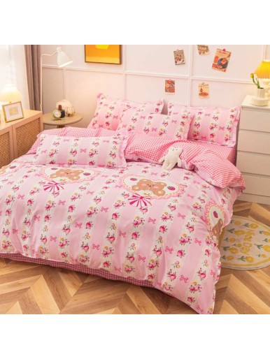 Duvet CoverSet pink flower Without Filler