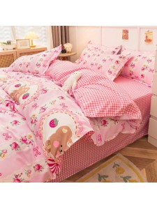 Duvet CoverSet pink flower Without Filler