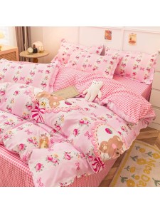 Duvet CoverSet pink flower Without Filler