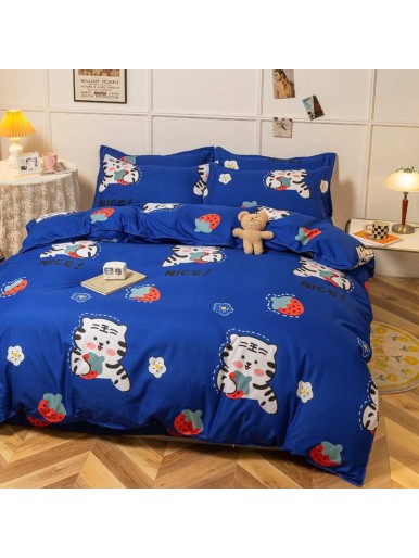 Duvet CoverSet white cat Without Filler