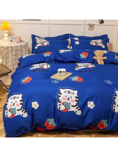 Duvet CoverSet white cat Without Filler