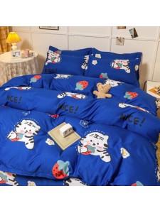 Duvet CoverSet white cat Without Filler